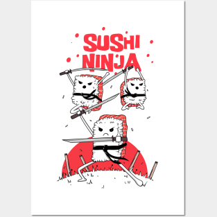 Sushi Ninja Posters and Art